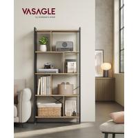 Estantería de Almacenamiento de 5 Niveles, Organizador de Oficina de Estudio, con Compartimentos, para Salón, Estilo Industrial, Marrón Rústico y Negro - details 17