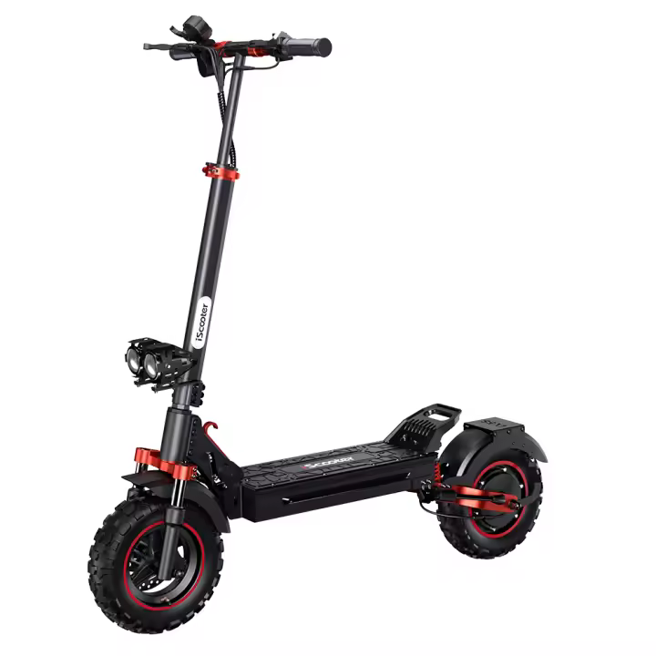 IScooter iX5S-patinete eléctrico plegable para adultos, patinete eléctrico de 45 KM/H, patinete eléctrico de 1000W, patinete de 48V y 15Ah - 1