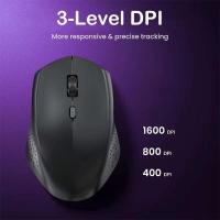 Ratón inalámbrico Bluetooth 5,2 2,4G de modo Dual, silencioso, recargable, para juegos, 1600DPI, para ordenador portátil, Win OS - details 3