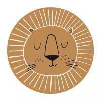 Manta de estilo nórdico para niños Alfombra de juego con dibujos animados Peluche redonda lavable para sala de estar Decoración para dormitorio de recién nacidos - details 3
