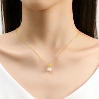 Collar de Perlas de Oro 18K Naturales Certificado VVS1 Diamante de Moissanita Longitud de 45cm - details 4