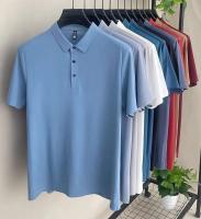 Nueva camiseta personalizada de verano de alta gama para hombre, Polo de marca de moda de negocios de manga corta de color sólido, cómodo y transpirable - details 1