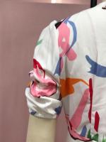 Vestido largo de playa para mujer, prenda ajustada con dobladillo grande, estampado de cuatro caras, novedad de primavera, 2024 - details 10