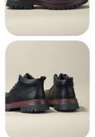 Botas de cuero de alta gama para hombres zapatos de piel de vaca pura zapatos altos de piel de vaca de primera capa - details 8
