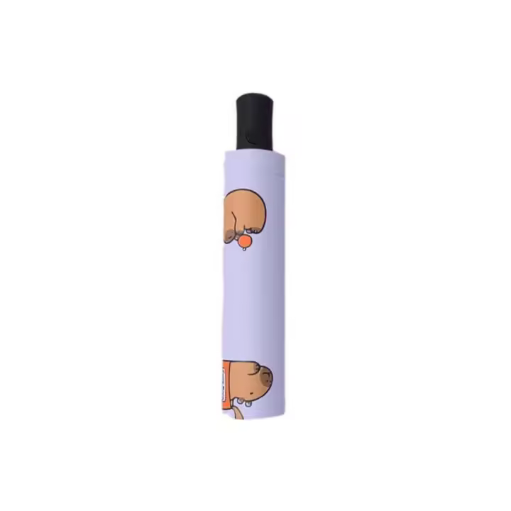 Protección solar, animales, dibujos animados, paraguas plegable, sombrilla de 8 cotillas - 1