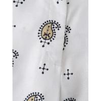 BUNO-pantalones de pierna ancha para mujer, pantalón largo recto y holgado con bordado de flores de anacardo, elegante, cintura alta, moda de verano, 2025 - details 16