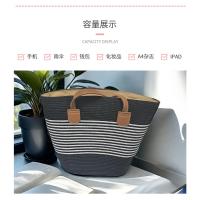 Bolso de paja para mujer nuevo bolso de hombro de gran capacidad para vacaciones al aire libre en la playa junto al mar - details 4