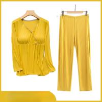Conjunto de ropa de lactancia de maternidad fina para amamantar, pijama de posparto, otoño e invierno - details 6