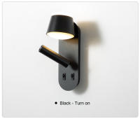 Lámpara de Pared LED 13W TOMAXIN con Foco Giratorio Diseño Sencillo y Moderno para Dormitorio Estudio Hotel Adecuada para Sala de Estar - details 10