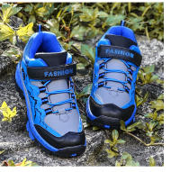 Zapatos de senderismo para niños de alta calidad, zapatos cálidos antideslizantes de lana para exteriores para niños y niñas, botas de nieve impermeables cómodas para invierno - details 14