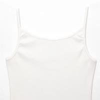 PB&ZA2025 nueva ropa de verano para mujer, estilo básico, informal, versátil, sencilla, prenda interior, camiseta sin mangas ajustada acanalada - details 8