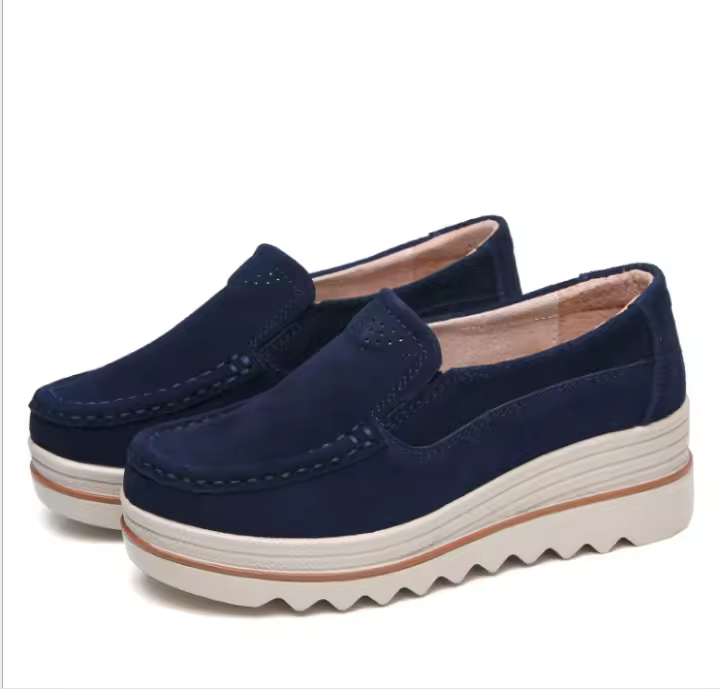 Zapatos casuales sin zapatos para mujer, plataforma de moda Atos - 1