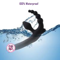 Consolador realista para el ano, vibrador con cuentas, tapón anal, masajeador de doble penetración, bragas vibratorias - details 4