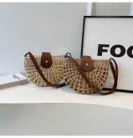 Bolso tejido de paja Retro de verano para mujer, bolso de playa para vacaciones en la playa, bolso de hombro tipo bandolera, bolso tejido para sillín de axila - details 20