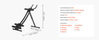 SucceBuy AB Máquina de entrenamiento, entrenador de núcleo y abdominales con capacidad de 440 libras, equipo de entrenamiento de fuerza ajustable plegable para gimnasio en casa - details 6