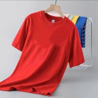 Camiseta ajustada de manga corta de Color sólido para hombre y mujer, Top interior individual versátil clásico adelgazante, novedad de verano 2024 - details 16