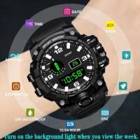 Reloj Deportivo de Lujo Premium Resistente al Sudor Luminoso Multifuncional con Pulsera de Cuero - details 14