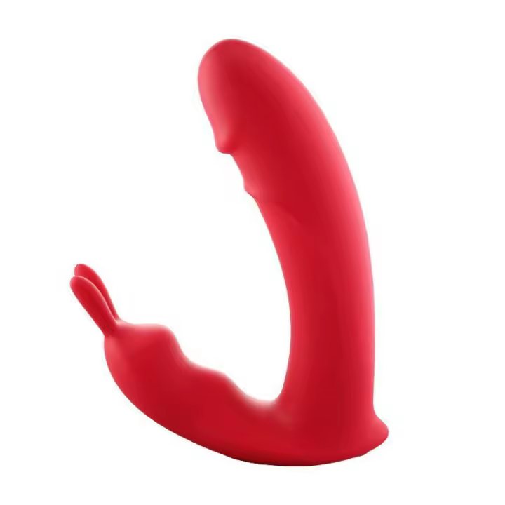 Juguetes sexuales. Conejo usando huevo saltador doble choque vibrador del punto G masturbador femenino productos para adultos. - 1