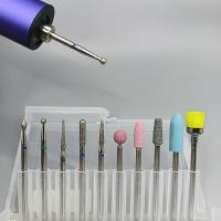 Kit Profesional de Cuidado de Uñas de 10 Piezas - Máquina de Pulido Eléctrica con Cepillos Intercambiables para Eliminación de Acrílico y Gel, Limpieza de Piel Muerta y Polvo - Set de Herramientas de Manicura DIY en Estuche Organizador Transparente - details 3