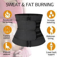 ✅   100% Original Smilee mujeres cintura entrenador corsé cinturón recortador/Sauna sudor entrenamiento Fitness deporte faja cinturón - details 1