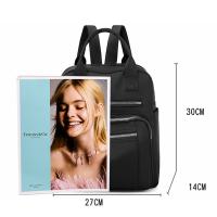 Mochila De Viaje Casual Para Mujer Impermeable De Oxford Gran Capacidad Con Hombros Múltiples Funciones Estilo Escolar - details 24