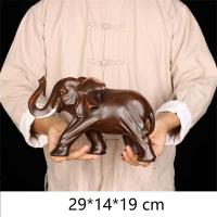 Estatuilla de esculturas de animales para decoración del hogar, elefante de la suerte, estatua de resina, adorno para manualidades, decoración de habitación, regalo de Navidad DIY - details 22