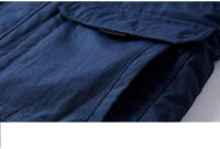 Chaqueta de Invierno Desmontable de Comodidad al Aire Libre Abrigo de Vellón Grueso con Protección contra el Viento Moda Casual para Hombres - details 18