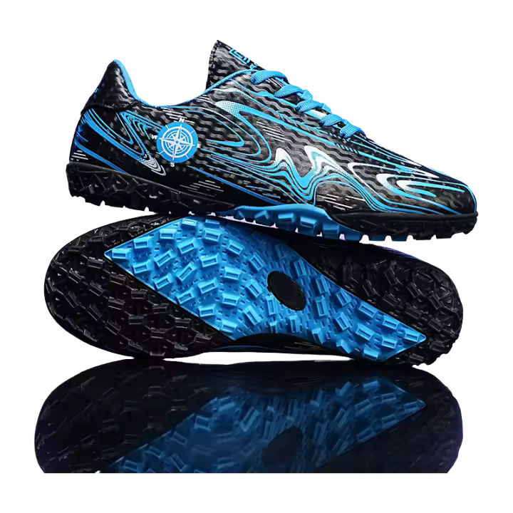Zapatos de Fútbol para Niños Suela de Goma Natural Forro de Cuero Antideslizante - 1