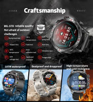 Reloj inteligente Deportivo De Alta Calidad,Pantalla AMOLED de 1,43 Pulgadas,Trae Tu Propia Linterna LED De Luz Fuerte,107+Modo Deportivo,Lmpermeabilización De Llamadas,Asistente De Salud,Reloj inteligente Con Brújula GPS Al Aire Libre,Para Android e Ios - details 3