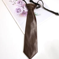 Corbata De Leder Sin Desgaste Estilo Casual College JK/DK Negro Para Mujer Personalidad Cosplay Sin Cuidado Químico Altamente Concernido - details 6
