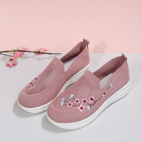Zapatillas de deporte de malla transpirable para mujer, zapatos cómodos con flores, suaves y sólidos, a la moda, ligeros, 2022 - details 2