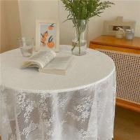 Mantel Ense blanco vintage, cubierta de hotel, tapete de mesa de boda, paño decorativo para picnic, decoración de escritorio para el hogar - details 24