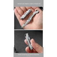 Cuchillo plegable de titanio EDC, Mini llavero, cuchillo de bolsillo, desembalaje, cuchillo exprés, cuchillo de fruta - details 8