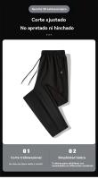 Pantalones de chándal para hombre Cintura elástica holgada Sudadera para correr Sudadera casual para todas las estaciones - details 1