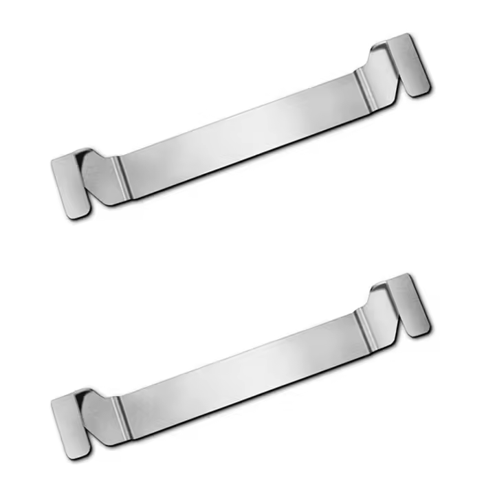 Soporte de acero inoxidable para espátula de parrilla, estante de herramientas para barbacoa, soporte para accesorios de parrilla para Blackstone, 2 paquetes - 1