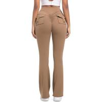 Pantalones de cintura alta para mujer cómodos, elásticos, estilo feliz - details 5
