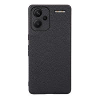 Funda de teléfono para Xiaomi Redmi Note 13 Pro + Plus 5G, protector anticaída de cuero Litchi a prueba de golpes - details 12