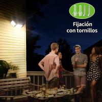 Luz Solar Exterior Focos Led Solares Potente 6000mAh Batería Luces Solares 1200LM con Sensor de Movimiento Garajes Luces de Jardin (2 paquetes) - details 5