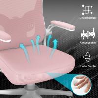 Silla de Escritorio Ergonómica con Reposacabezas Ajustable y Soporte Lumbar, Respaldo de Malla Transpirable, Reposabrazos Abatibles de 90 ° , Silla Giratoria de 360 ° - details 81