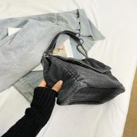 Bolso de hombro versátil y elegante de moda 2015 con correa de cadena - Casual, azul y blanco, gran capacidad, correa fija, forro de poliéster, bolso de mano - details 10