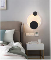 Lámparas de pared LED modernas, iluminación interior blanca/dorada con luz negra para pasillo, dormitorio, lámpara de mesita de noche, decoración de sala de estar - details 6