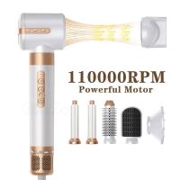 Peine Profesional 7 en 1 Secador de Pelo Caliente 1400W, Rizador de Pelo, Cepillo, Juego de Estilo de Cabello - details 5