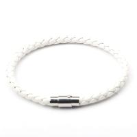 Nueva moda, pulsera y pulsera de la amistad de cuero negro, joyería punk para hombre, regalo de Navidad SL019 - details 2