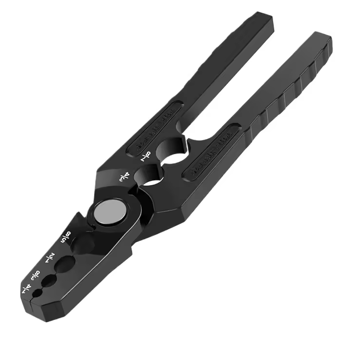 Alicates de reparación de tuberías de cobre 6 en 1: herramienta de refrigeración y HVAC de metal duradero con 6 orificios ajustables para tubos de 1/4", 3/8", 1/2", 5/8", 3/4", 7/8", elementos esenciales para la reparación de tuberías |   Alicates de agar - 1