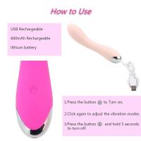 Leten Vibrador G Spot Dildo Estimulador Suave para Vagina y Clítoris Masajeador Anal Masturbador para Adultos 20 Modos de Placer Sensual - details 3