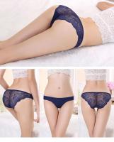 Bragas sexis de encaje para mujer, bragas transpirables de algodón sin costuras, calzoncillos transparentes para niñas, ropa interior de marca de talla grande, 1 pieza - details 1