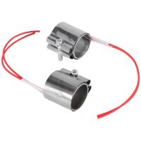 Elementos calefactores de acero inoxidable para máquina de inyección de plástico, calentador de banda de Mica, 35x45mm, 220V, 150W, 2 unidades por lote - details 1