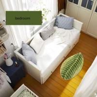 Alfombra de hojas de árbol verde, cómoda alfombra de microfibra suave, alfombrillas antideslizantes absorbentes para baño, alfombra creativa para habitación de niños, 40 x 60 cm - details 1