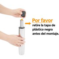 Silla de Oficina Giratoria con Ruedas Ajustable en Altura, Carga de 120Kg, Respaldar Marrón Claro - details 17