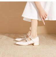 Zapatos Mary Jane de mujer con tacón grueso y hebilla de cinturón de nuevo estilo - details 18